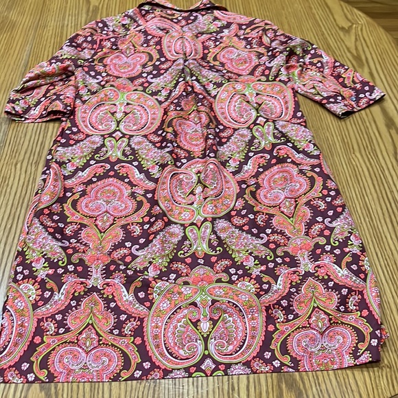 Banana Republic Paisley Print Dress, like new, very colorful and stylish!! - Picture 2 of 7